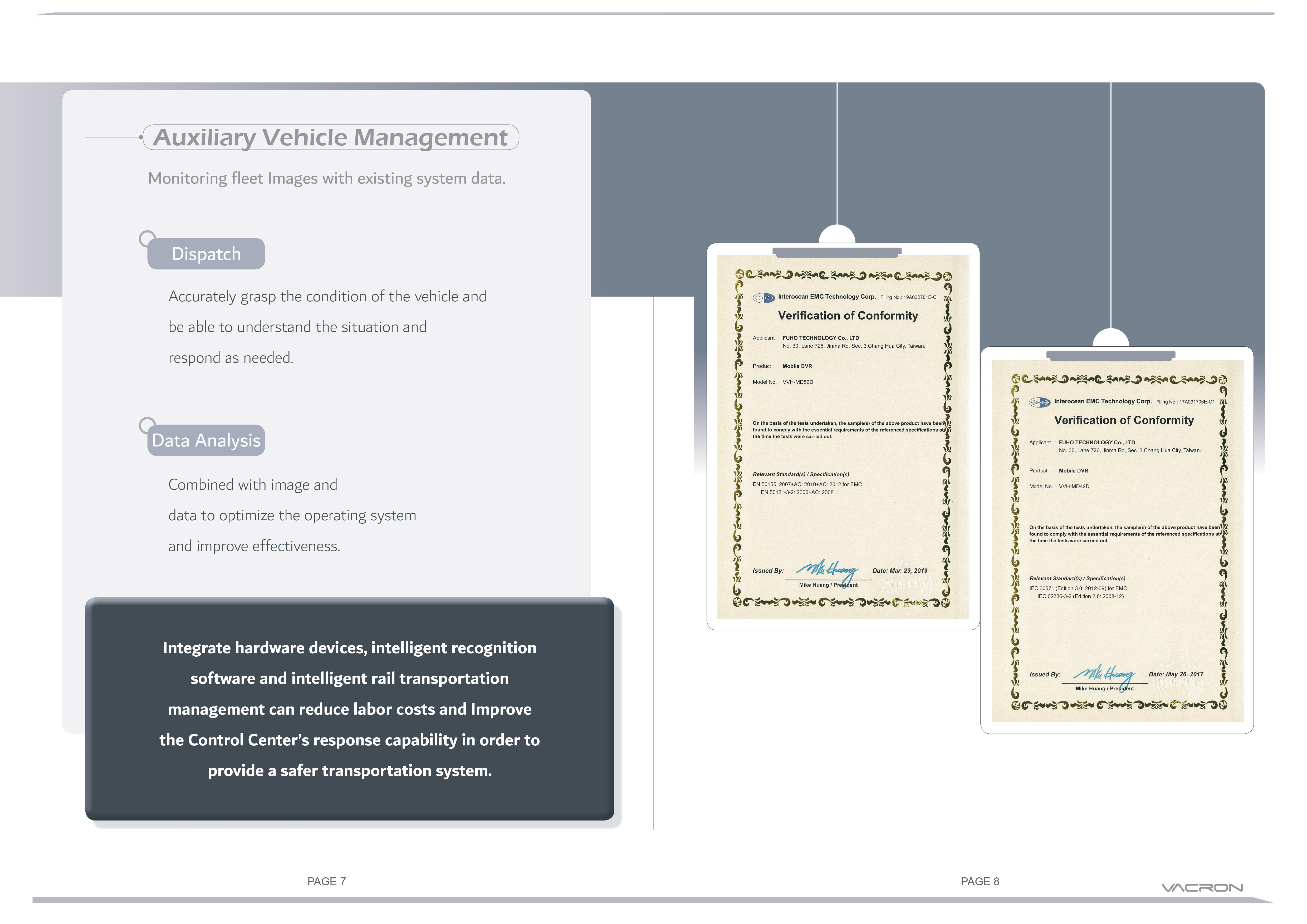 VACRON | Rail Transportation Safety and Intelligent Management System